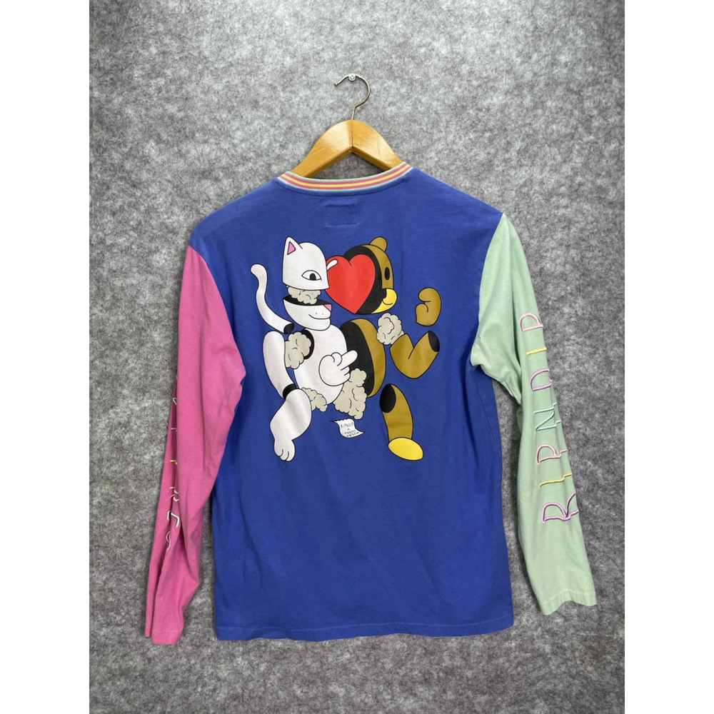 Rip N Dip Men's Teddy Fresh 2.0 Color Block Long Sleeve T-Shirt Medium